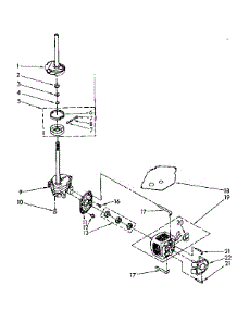 Brake, Clutch, Gearcase, Motor And Pump Parts parts for Kenmore Washer 110.81361750 (11081361750, 110 81361750) from AppliancePartsPros.com