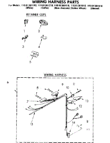 Wiring Harness Parts parts for Kenmore Washer 110.81361810 (11081361810, 110 81361810) from AppliancePartsPros.com