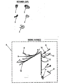 Wiring Harness Parts parts for Kenmore Washer 110.81361840 (11081361840, 110 81361840) from AppliancePartsPros.com
