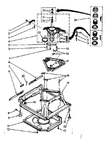 Machine Base Parts parts for Kenmore Washer 110.81362110 (11081362110, 110 81362110) from AppliancePartsPros.com