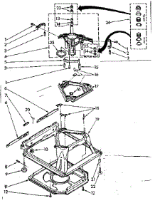 Machine Base Parts parts for Kenmore Washer 110.81362200 (11081362200, 110 81362200) from AppliancePartsPros.com