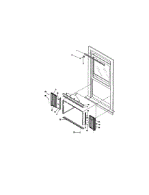 Window Mounting parts for Kenmore Air Conditioner 253.79088991 (25379088991, 253 79088991) from AppliancePartsPros.com