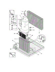 Compressor parts for Kenmore Air Conditioner 253.79094990 (25379094990, 253 79094990) from AppliancePartsPros.com