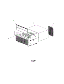 Cabinet Front And Wrapper parts for Kenmore Air Conditioner 253.79104991 (25379104991, 253 79104991) from AppliancePartsPros.com