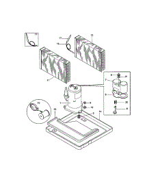 Compressor parts for Kenmore Air Conditioner 253.79106990 (25379106990, 253 79106990) from AppliancePartsPros.com
