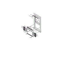 Window Mounting parts for Kenmore Air Conditioner 253.79106990 (25379106990, 253 79106990) from AppliancePartsPros.com