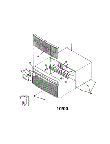 Cabinet Front And Wrapper parts for Kenmore Air Conditioner 253.79106990 (25379106990, 253 79106990) from AppliancePartsPros.com