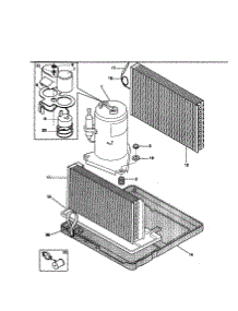 Compressor parts for Kenmore Air Conditioner 253.79125990 (25379125990, 253 79125990) from AppliancePartsPros.com