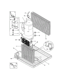 Compressor parts for Kenmore Air Conditioner 253.79127991 (25379127991, 253 79127991) from AppliancePartsPros.com