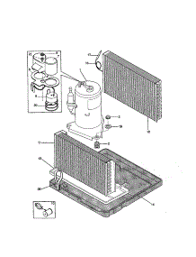 Compressor parts for Kenmore Air Conditioner 253.79135990 (25379135990, 253 79135990) from AppliancePartsPros.com