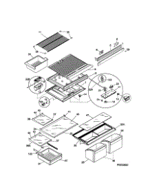 Shelves parts for Kenmore Refrigerator 253.79137990 (25379137990, 253 79137990) from AppliancePartsPros.com