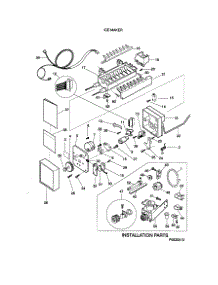 Ice Maker parts for Kenmore Refrigerator 253.79152990 (25379152990, 253 79152990) from AppliancePartsPros.com
