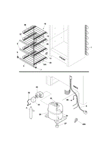 System parts for Kenmore Freezer 253.22401100 (25322401100, 253 22401100) from AppliancePartsPros.com