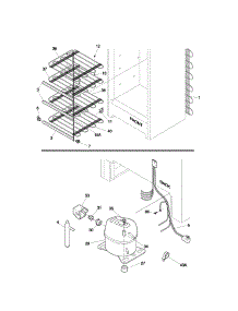 System parts for Kenmore Freezer 253.22401101 (25322401101, 253 22401101) from AppliancePartsPros.com