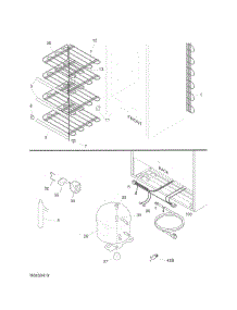 System parts for Kenmore Freestanding Freezer 253.22442412 (25322442412, 253 22442412) from AppliancePartsPros.com