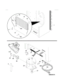 System parts for Kenmore Freestanding Freezer 253.22742410 (25322742410, 253 22742410) from AppliancePartsPros.com