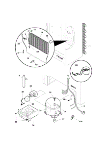 System parts for Kenmore Freezer 253.23024103 (25323024103, 253 23024103) from AppliancePartsPros.com