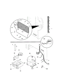 System parts for Kenmore Freezer 253.23082101 (25323082101, 253 23082101) from AppliancePartsPros.com