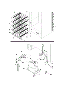 System parts for Kenmore Freezer 253.23114101 (25323114101, 253 23114101) from AppliancePartsPros.com