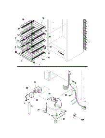 System parts for Kenmore Freezer 253.23114102 (25323114102, 253 23114102) from AppliancePartsPros.com