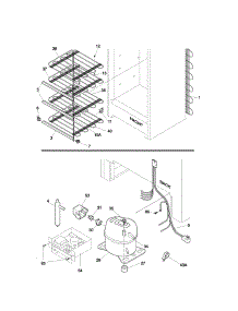 System parts for Kenmore Freezer 253.23414100 (25323414100, 253 23414100) from AppliancePartsPros.com