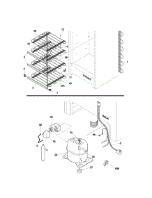 System parts for Kenmore Freezer 253.23714100 (25323714100, 253 23714100) from AppliancePartsPros.com