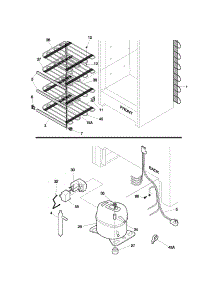 System parts for Kenmore Freezer 253.23714101 (25323714101, 253 23714101) from AppliancePartsPros.com