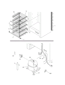 System parts for Kenmore Freezer 253.24042104 (25324042104, 253 24042104) from AppliancePartsPros.com