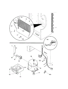 System parts for Kenmore Freezer 253.24092101 (25324092101, 253 24092101) from AppliancePartsPros.com