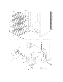 System parts for Kenmore Freezer 253.24432102 (25324432102, 253 24432102) from AppliancePartsPros.com