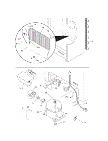 System parts for Kenmore Freezer 253.24462103 (25324462103, 253 24462103) from AppliancePartsPros.com