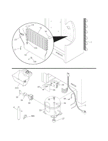 System parts for Kenmore Freezer 253.24752103 (25324752103, 253 24752103) from AppliancePartsPros.com