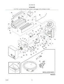 Ice Maker parts for Kenmore Freezer 253.26092100 (25326092100, 253 26092100) from AppliancePartsPros.com