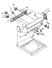 Control Panel parts for Kenmore Washer 110.92580900 (11092580900, 110 92580900) from AppliancePartsPros.com