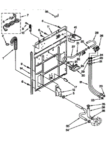 Rear Panel Parts parts for Kenmore Washer 110.92581100 (11092581100, 110 92581100) from AppliancePartsPros.com
