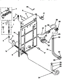 Rear Panel parts for Kenmore Washer 110.92581220 (11092581220, 110 92581220) from AppliancePartsPros.com