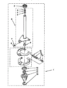 Brake And Drive Tube parts for Kenmore Washer 110.92581220 (11092581220, 110 92581220) from AppliancePartsPros.com