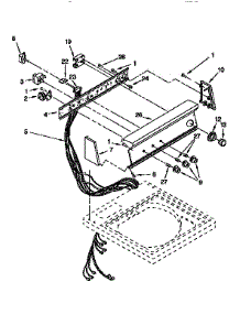 Control Panel parts for Kenmore Washer 110.92581820 (11092581820, 110 92581820) from AppliancePartsPros.com