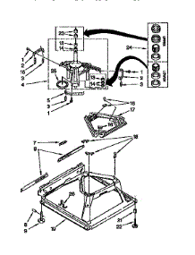 Machine Base parts for Kenmore Washer 110.92582210 (11092582210, 110 92582210) from AppliancePartsPros.com