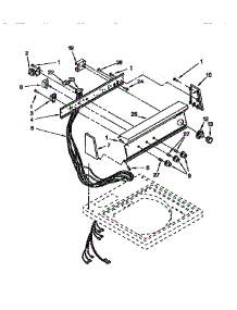 Control Panel parts for Kenmore Washer 110.92582210 (11092582210, 110 92582210) from AppliancePartsPros.com
