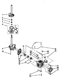 Motor And Pump parts for Kenmore Washer 110.92582800 (11092582800, 110 92582800) from AppliancePartsPros.com