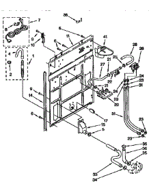 Rear Panel parts for Kenmore Washer 110.92582810 (11092582810, 110 92582810) from AppliancePartsPros.com