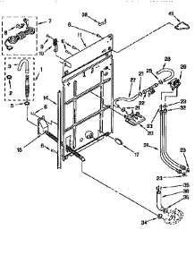 Rear Panel parts for Kenmore Washer 110.92583120 (11092583120, 110 92583120) from AppliancePartsPros.com