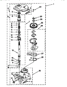 Gearcase 3360630 parts for Kenmore Washer 110.92583120 (11092583120, 110 92583120) from AppliancePartsPros.com