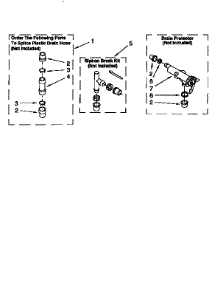 Water System parts for Kenmore Washer 110.92583120 (11092583120, 110 92583120) from AppliancePartsPros.com