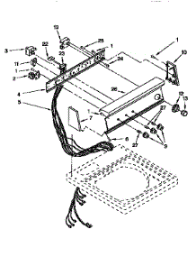 Control Panel parts for Kenmore Washer 110.92583120 (11092583120, 110 92583120) from AppliancePartsPros.com