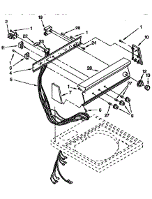 Control Panel parts for Kenmore Washer 110.92583210 (11092583210, 110 92583210) from AppliancePartsPros.com
