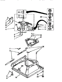 Machine Base parts for Kenmore Washer 110.92583220 (11092583220, 110 92583220) from AppliancePartsPros.com