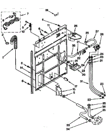 Rear Panel Parts parts for Kenmore Washer 110.92584100 (11092584100, 110 92584100) from AppliancePartsPros.com