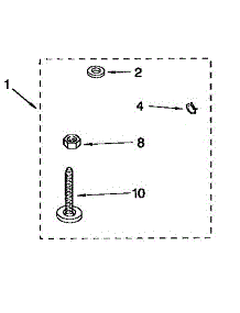 Miscellaneous parts for Kenmore Washer 110.92585110 (11092585110, 110 92585110) from AppliancePartsPros.com